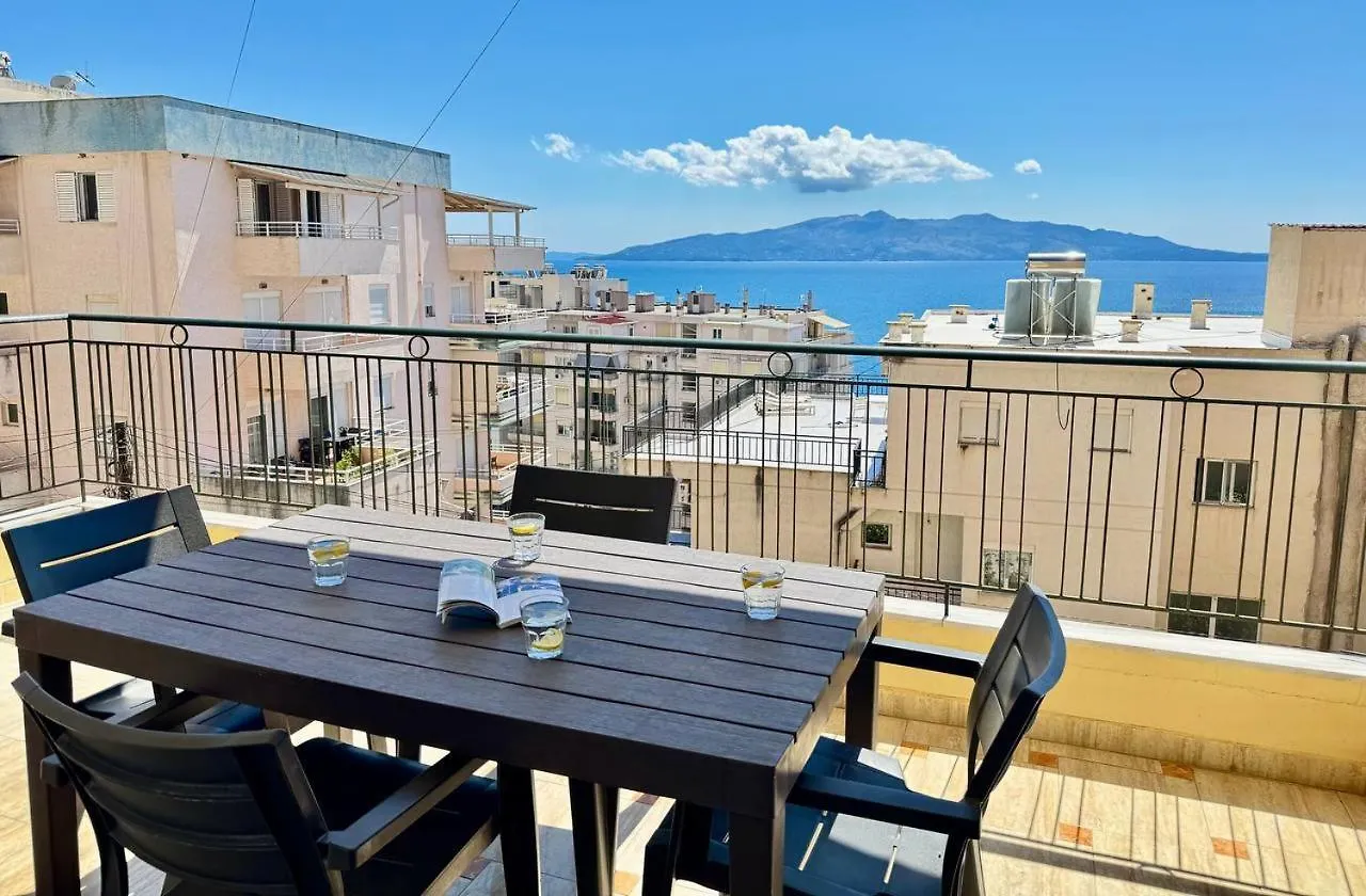 Colorful Sea View Apartment Saranda